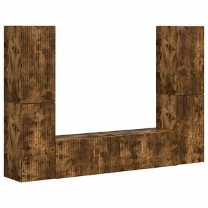 vidaXL TV skapī&scaron;u komplekts 6 pcs Dūmaka ozols Inženierijas koks