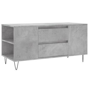 vidaXL kafijas galdiņ&scaron;, betonpelēks, 102x44,5x50 cm, inženierijas koks
