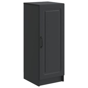 vidaXL Puse Melns 33 x 34,5 x 87 cm Inženierijas koks