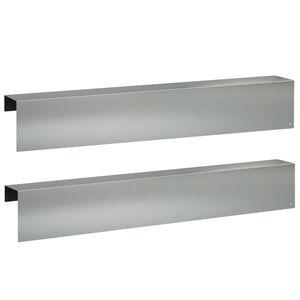 vidaXL Dārza apmales nosegprofils 2 gab. 100 x 10 x 15 cm