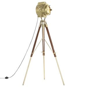 vidaXL grīdas lampa uz statīva, mango masīvkoks, 193 cm