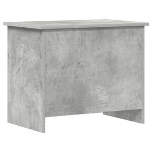 vidaXL Uzglabā&scaron;anas kaste ar uzglabā&scaron;anu Betona pelēks 60 x 40 x 50 cm