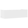 vidaXL sienas plaukts, balts, 100x35x30,5 cm, inženierijas koks