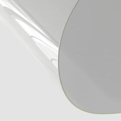 vidaXL galda aizsargsegums, caurspīdīgs, Ø120 cm, 2 mm, PVC