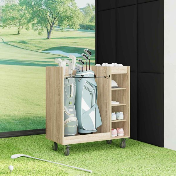 vidaXL Golfu skapis ar riteni Sonoma ozols 65 x 45 x 98 cm