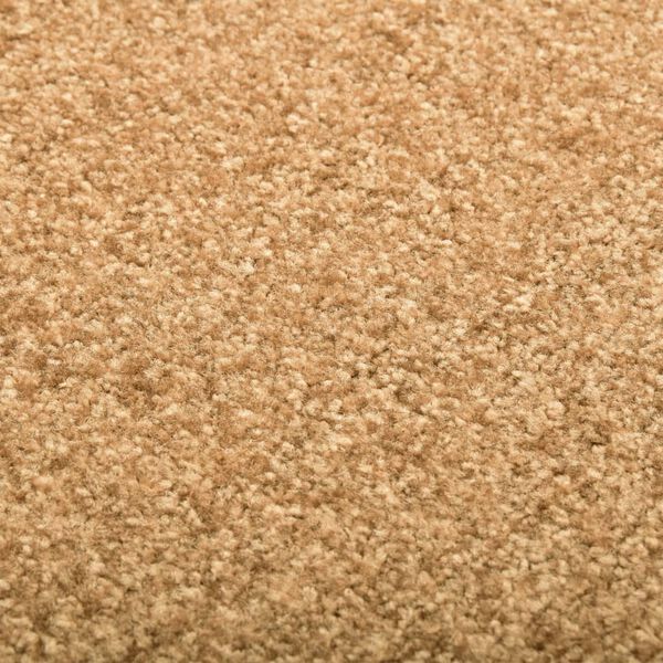 vidaXL durvju paklājs, mazgājams, krēmkrāsā, 90x120 cm