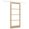 vidaXL Slīdo&scaron;ās durvis ORKDAL Dabiska 93 x 202 cm