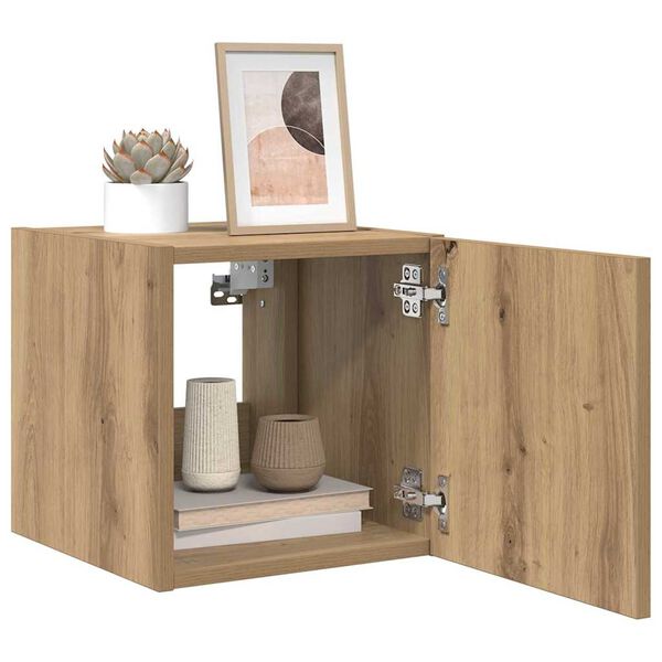 vidaXL TV sienas skapītis Mākslīgā ozola 30,5 x 35 x 30 cm