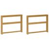 vidaXL Rokas balstu modulis 2 pcs Balts 78,5 x 10 x 61 cm