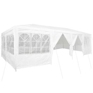 vidaXL Balles telts 800 x 400 x 266 cm Balts Polietilēns