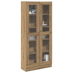 vidaXL augstais skapītis koka krāsa 82,5x30,5x150 cm inženierijas koks