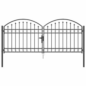 vidaXL Žoga vārti ASSEN 301 x 175,5 cm Tērauds Pelēka Atslēdzams