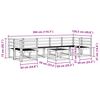 vidaXL Āra dīvānu komplekts 8 pcs Dabiska Cietā akācijas koks