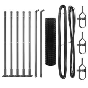 vidaXL Žogs ar stabu Pelēka 0,4 x 10 m Tērauds un PVC