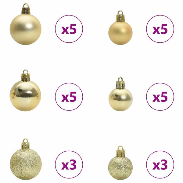 vidaXL Mākslīgā Saliekamā Ziemassvētku Egle Zaļa 180 cm PE un PVC