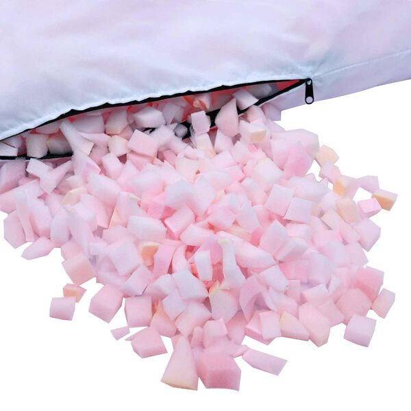 vidaXL Sadrupinātās putu pildījums Rozā 18 kg Poliuretāns