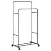 vidaXL Apģērba statīvs Vienkrāsains Melna 80 x 53 x 156 cm