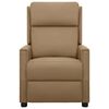 vidaXL elektrisks atpūtas krēsls, kapučīno krāsas mākslīgā āda