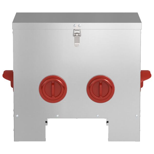 vidaXL Vistas barotava Sudraba 40,5 x 25 x 38 cm Cinkots tērauds