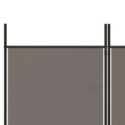 vidaXL 3-paneļu istabas aizslietnis, 150x180 cm, antracītpelēks audums