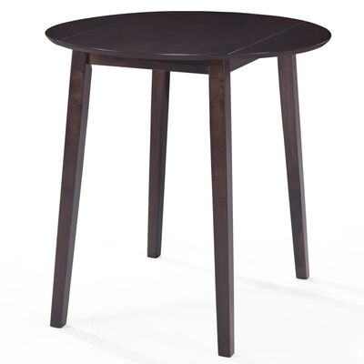vidaXL bāra galda un krēslu komplekts, 3 gab., masīvkoks, tumši brūns
