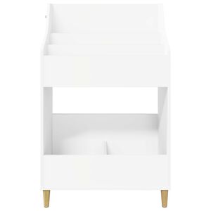 vidaXL Mediju plaukti Balts 70,5 x 46 x 112 cm Inženierijas koks