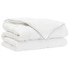 vidaXL Sega Balts 200 x 200 cm Bambusa &Scaron;ķiedras