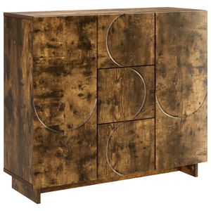 vidaXL Puse Kūpināts ozols 85.5 x 31 x 75 cm Inženierijas koks