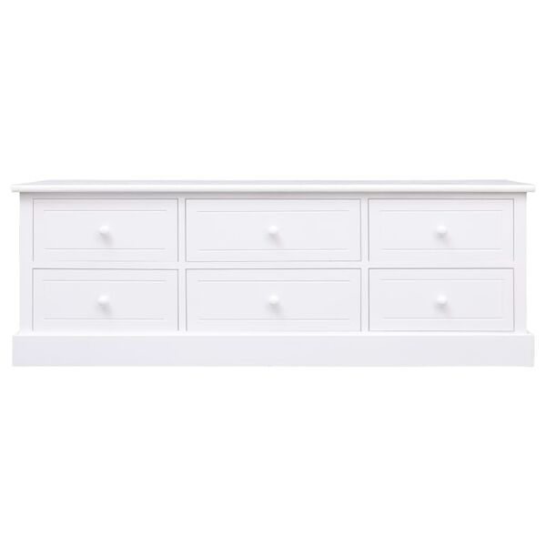 vidaXL koridora sols, balts, 115x30x40 cm, koks