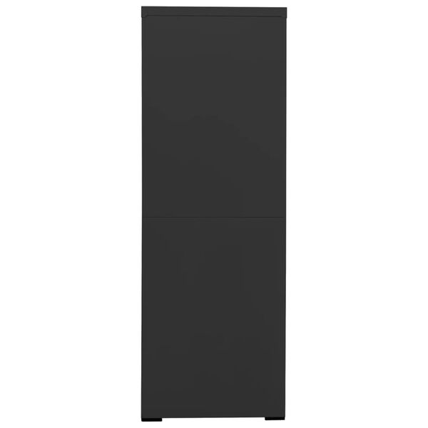 vidaXL failu skapis, antracītpelēks, 90x46x134 cm, tērauds