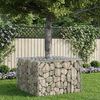 vidaXL Gabions pacelta gulta Sudraba 60 x 60 x 40 cm Cinkots tērauds