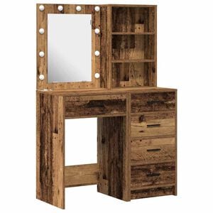 vidaXL Dressing galds 2 gab. Brūna 50 x 41 x 135 cm Inženierijas koks