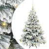 vidaXL Mākslīgā Ziemassvētku eglīte su 150 LED Balts 120 cm PE un PVC