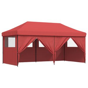 vidaXL Balles telts 292 x 580 x 315 cm Burgundija Oksforda audums