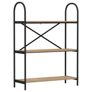 vidaXL Grāmatu plaukts 3 līmeņi 80 x 30 x 109 cm Inženierijas koks