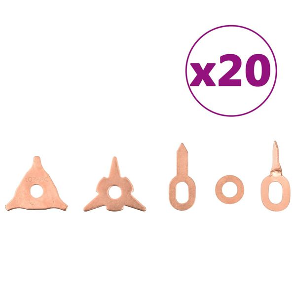 vidaXL lok&scaron;ņu metāla remonta komplekts, 119 daļas