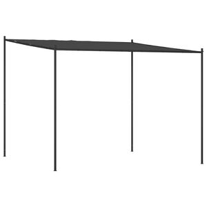 vidaXL nojume, antracītpelēka, 3x3 m, 180 g/m&sup2;, audums un tērauds