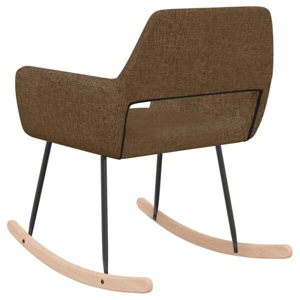 vidaXL &scaron;ūpuļkrēsls, brūns audums