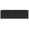 vidaXL sienas skapītis, melns, 68x30x20 cm, inženierijas koks