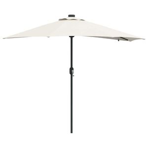 vidaXL Dārza parasols Smil&scaron;u 294 x 150 x 223 cm Poliesters un tērauds