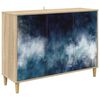 vidaXL Puse RAALTE Sonoma 102 x 33 x 75 cm Inženierijas koks