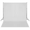 vidaXL fotostudijas apgaismojuma komplekts ar fonu un reflektoru