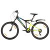 vidaXL kalnu velosipēds, 21 ātrums, 26'', 49 cm, melns