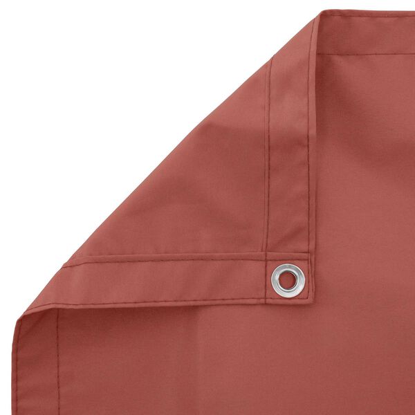 vidaXL Balkona ekrāns Sarkanbrūns 110 x 200 cm Oksforda audums