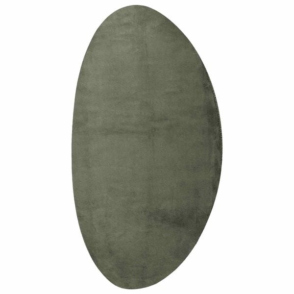 vidaXL Teritorijas paklāji HUARTE Meža zaļ&scaron; 80 x 150 cm Poliesters