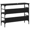 vidaXL Konsoles galds Melns ozols 100 x 32 x 75 cm Inženierijas koks