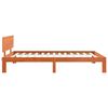 vidaXL Gultas rāmis Vaks brūns 90 x 200 cm Ciets priedes koks