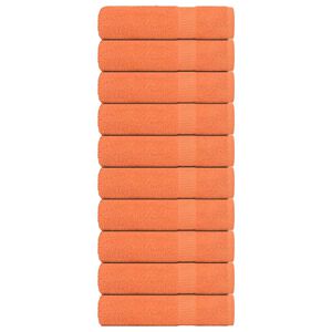 vidaXL Du&scaron;as dvieļi FROGN 10 gab Oranžs 70x140 cm 360 g/m&sup2;