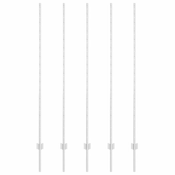 vidaXL Žoga āķis 5 pcs Sudraba 160 cm Tērauds