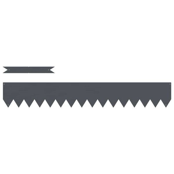 vidaXL Zāliena Apmale 20 pcs Antracīts 100 x 0.05 x 20 cm